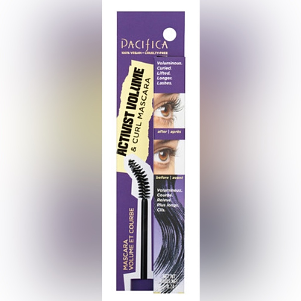 🆕 Pacifica Activist Volume & Curl Mascara - Purple and Cream Packaging